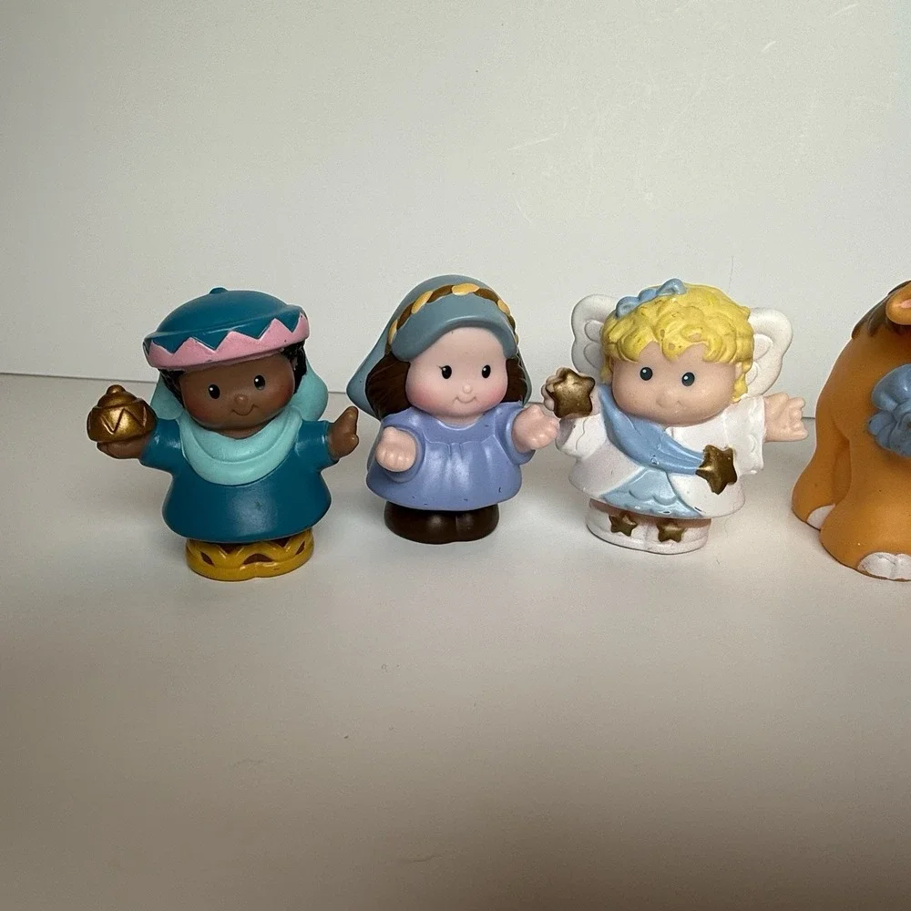 Fisher Price Little People Figure Toy Nativity Christmas Religious Noah Set Of 6
